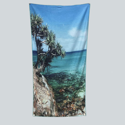 Sunshine Beach Waffle Towel
